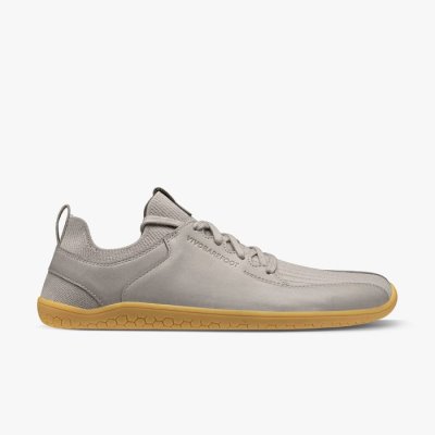 Vivobarefoot Primus Knit II - Miesten Vapaa-Ajankengät Harmaat - XIY617289